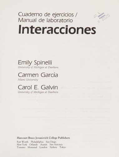 Tapa de Interacciones