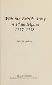 Tapa de With the British Army in Philadelphia, 1777-1778