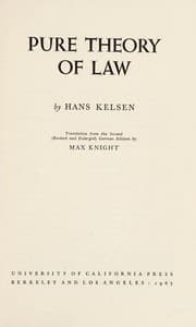 Tapa de Pure Theory of Law
