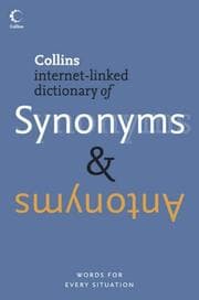 Tapa de Collins internet-linked dictionary of synonyms & antonyms
