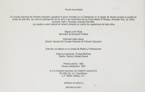 Tapa de Arco iris de animales