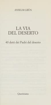 Tapa de La via del deserto