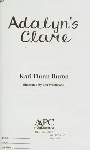 Tapa de Adalyn's Clare