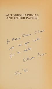 Tapa de Autobiographical and other papers
