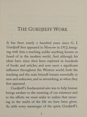 Tapa de Introduction to the Gurdjieff work