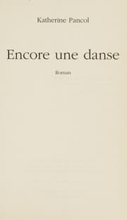 Tapa de Encore une danse