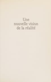 Tapa de Une nouvelle vision de la réalité