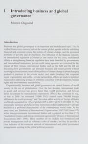 Tapa de Business and global governance