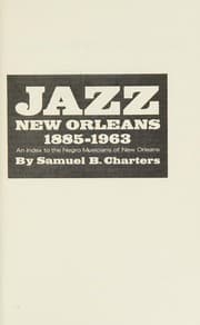 Tapa de Jazz, New Orleans, 1885-1963