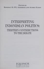 Tapa de Interpreting Indonesian politics