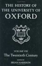Tapa de The History of the University of Oxford: Volume VIII