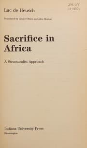 Tapa de Sacrifice in Africa