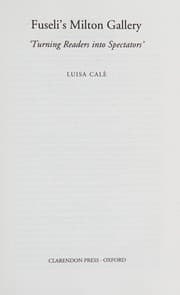 Tapa de Fuseli's Milton gallery