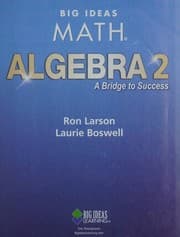 Tapa de Big Ideas Math Algebra 2