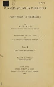 Tapa de Conversations on chemistry