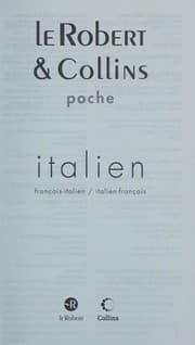 Tapa de Le Robert & Collins poche, italien