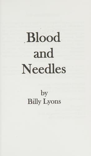 Tapa de Blood and Needles