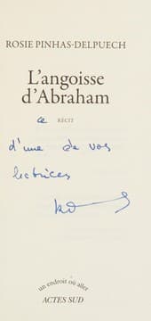 Tapa de L'angoisse d'Abraham