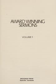 Tapa de Award winning sermons