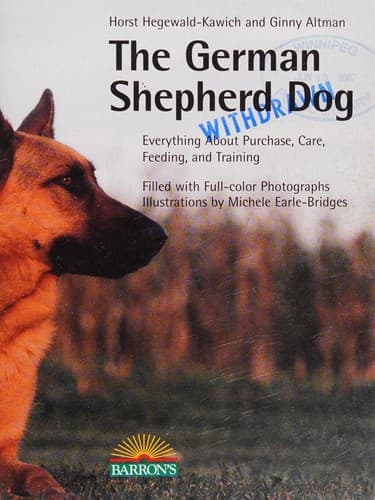 Tapa de The German shepherd dog