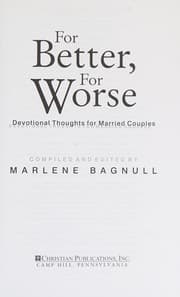 Tapa de For better, for worse