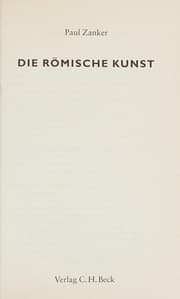 Tapa de Die römische Kunst