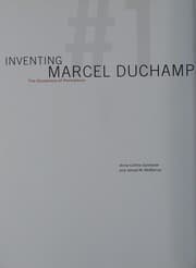 Tapa de Inventing Marcel Duchamp