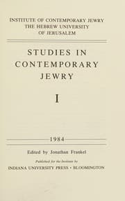 Tapa de Studies in contemporary Jewry