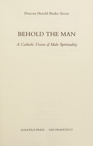 Tapa de Behold the Man