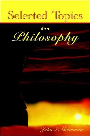 Tapa de Selected Topics in Philosophy