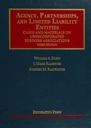 Tapa de Agency, partnerships, and limited liability entities