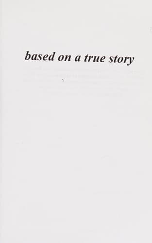 Tapa de Based on a true story