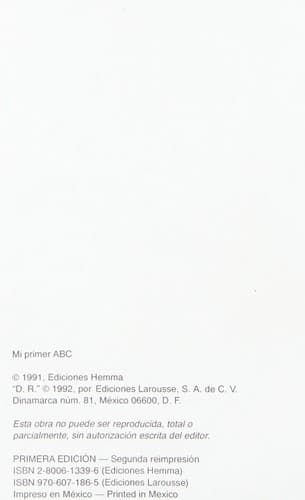 Tapa de Mi Primer ABC (Pequeños Libros)