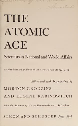 Tapa de The atomic age