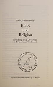 Tapa de Ethos und Religion