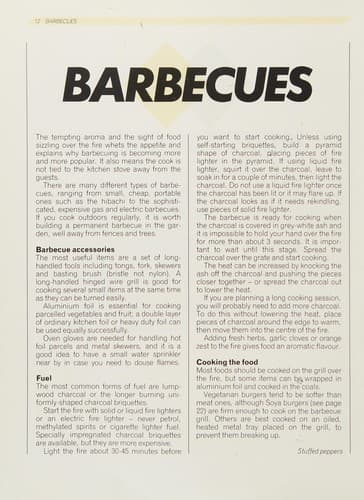 Tapa de Vegetarian Barbeque