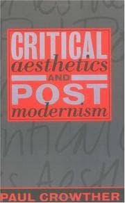 Tapa de Critical aesthetics and postmodernism