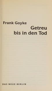 Tapa de Getreu bis in den Tod