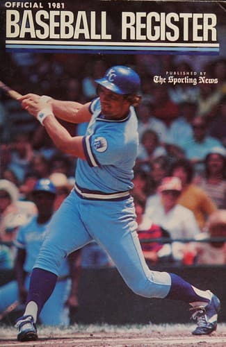 Tapa de Official Baseball Register 1981