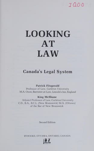 Tapa de Looking at law