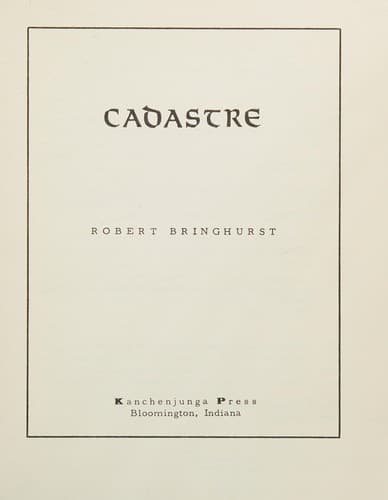 Tapa de Cadastre