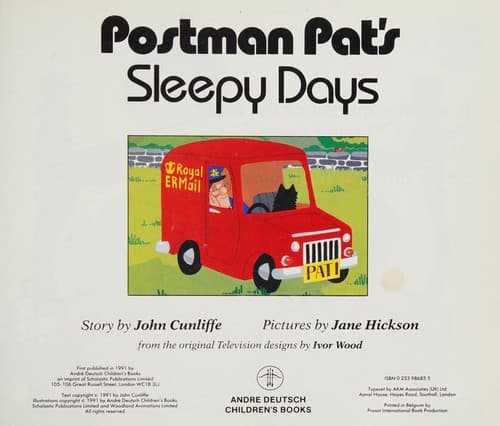 Tapa de Postman Pat's sleepy days