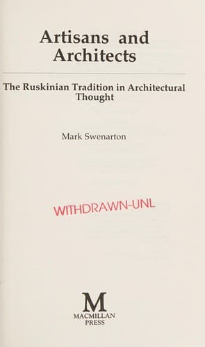 Tapa de Artisans and architects