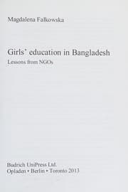 Tapa de Girls' education in Bangladesh