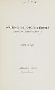Tapa de Writing philosophy essays