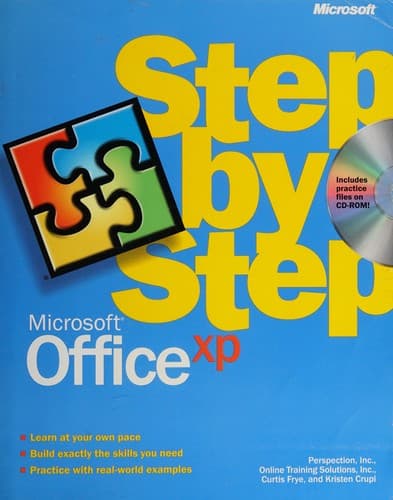 Tapa de Microsoft Office XP step by step