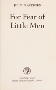 Tapa de For fear of little men