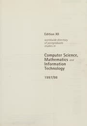Tapa de The Edition XII worldwide directory of postgraduate studies in engineering, IT, computer sciences and mathematics