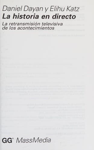 Tapa de La Historia En Directo