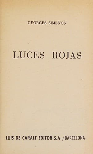 Tapa de Luces rojas